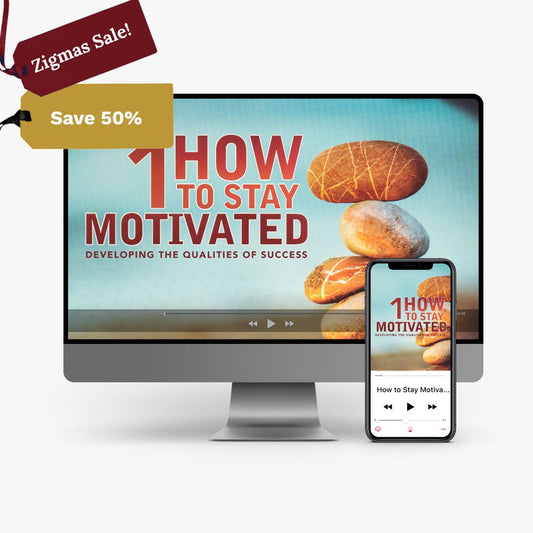 MP3: Developing the Qualities of Success by Zig Ziglar – How to Stay Motivated – Vol I – 7 MP3s