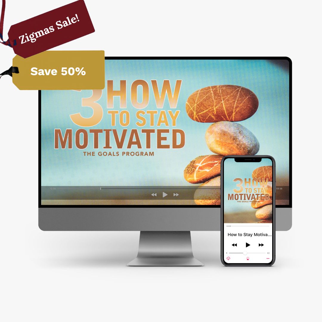 MP3: The Goals Program by Zig Ziglar -How To Stay Motivated – Vol. III: 6 MP3s